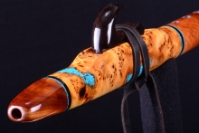 Yellow Cedar Burl Native American Flute, Minor, Mid G-4, #H32K